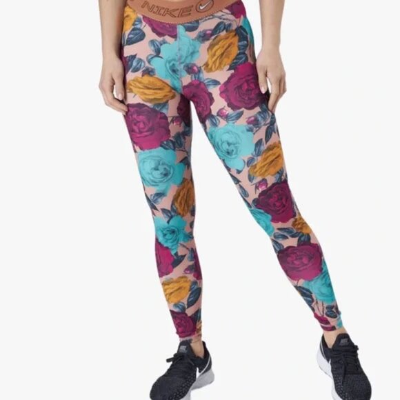 Nike Floral Icon Clash Dri-fit Leggings - Picture 1 of 5